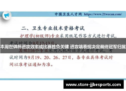 本周世俱杯进攻效率成比赛胜负关键 进攻端表现决定最终冠军归属